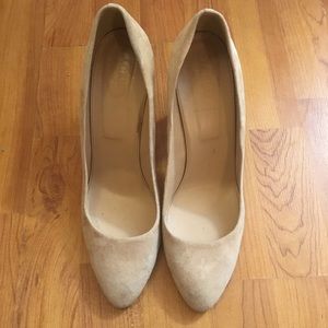 J. Crew suede block heel pump